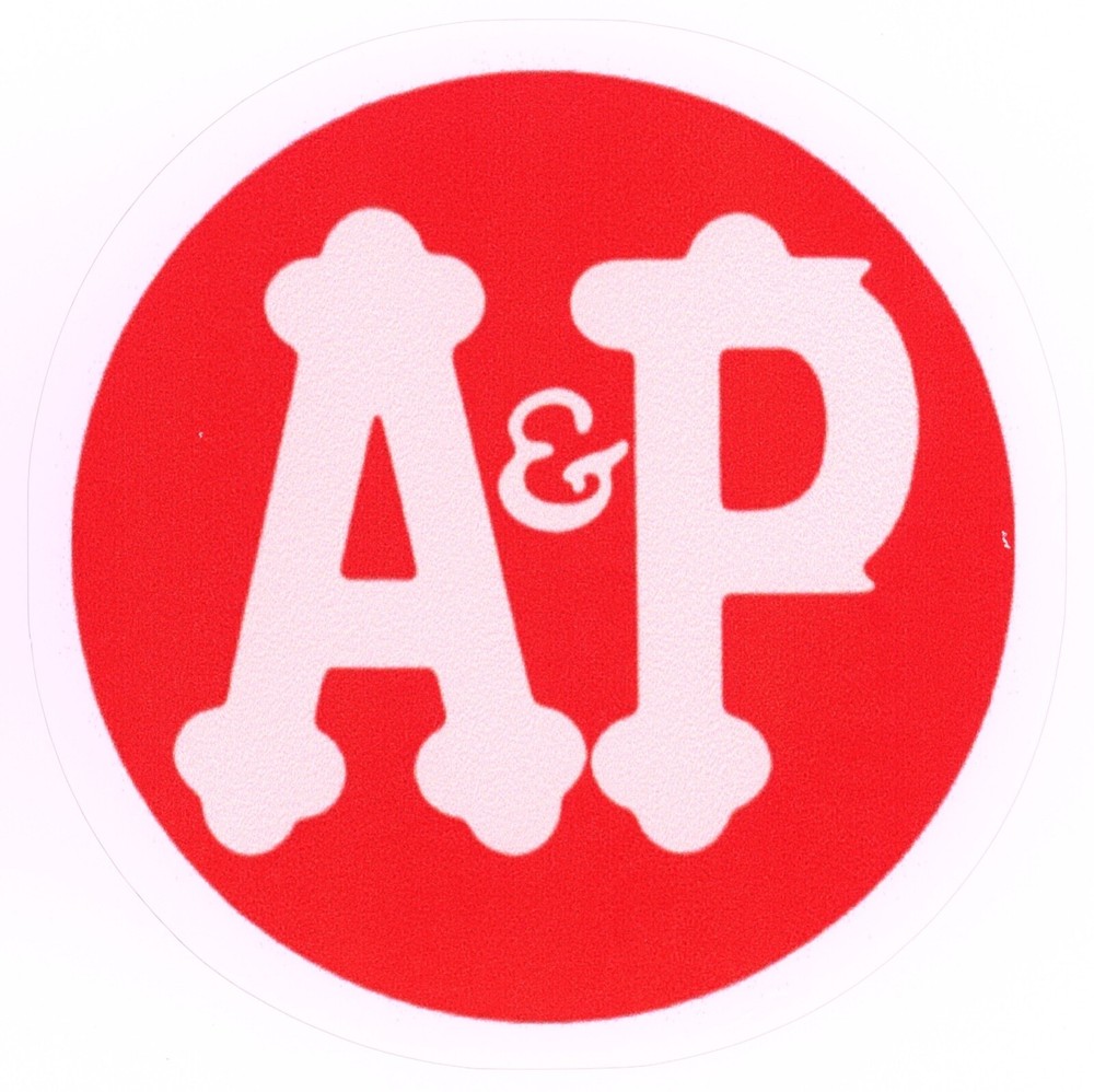A&P Supermarkets Logo Sticker – Style 2 (Reproduction)