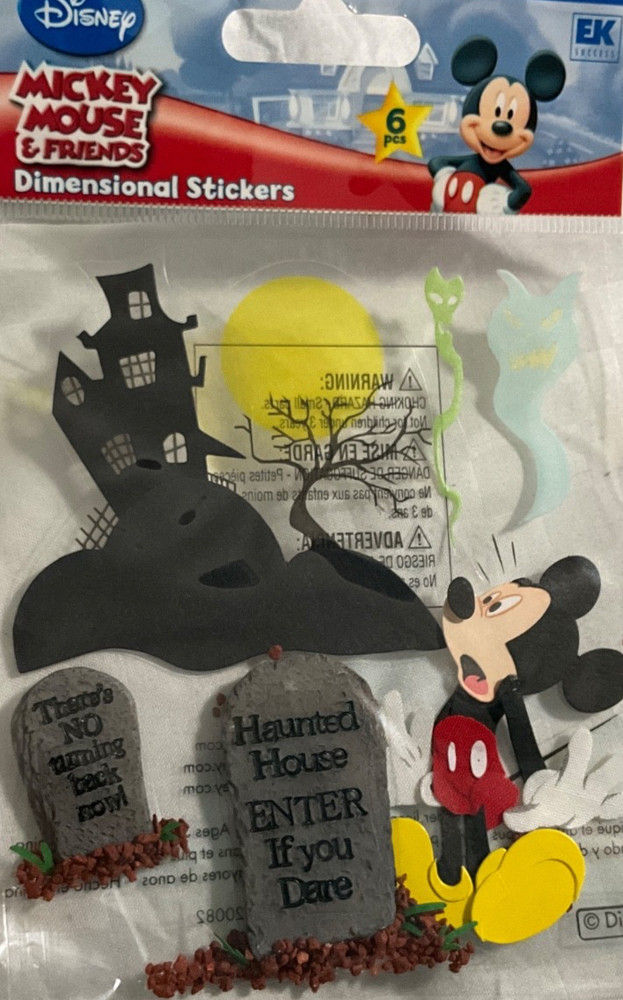 Jolee’s Boutique Disney HAUNTED MANSION Mickey Mouse Scrapbook Sticker Pack
