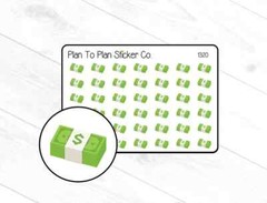 1320~~Stack Of Money Planner Stickers.