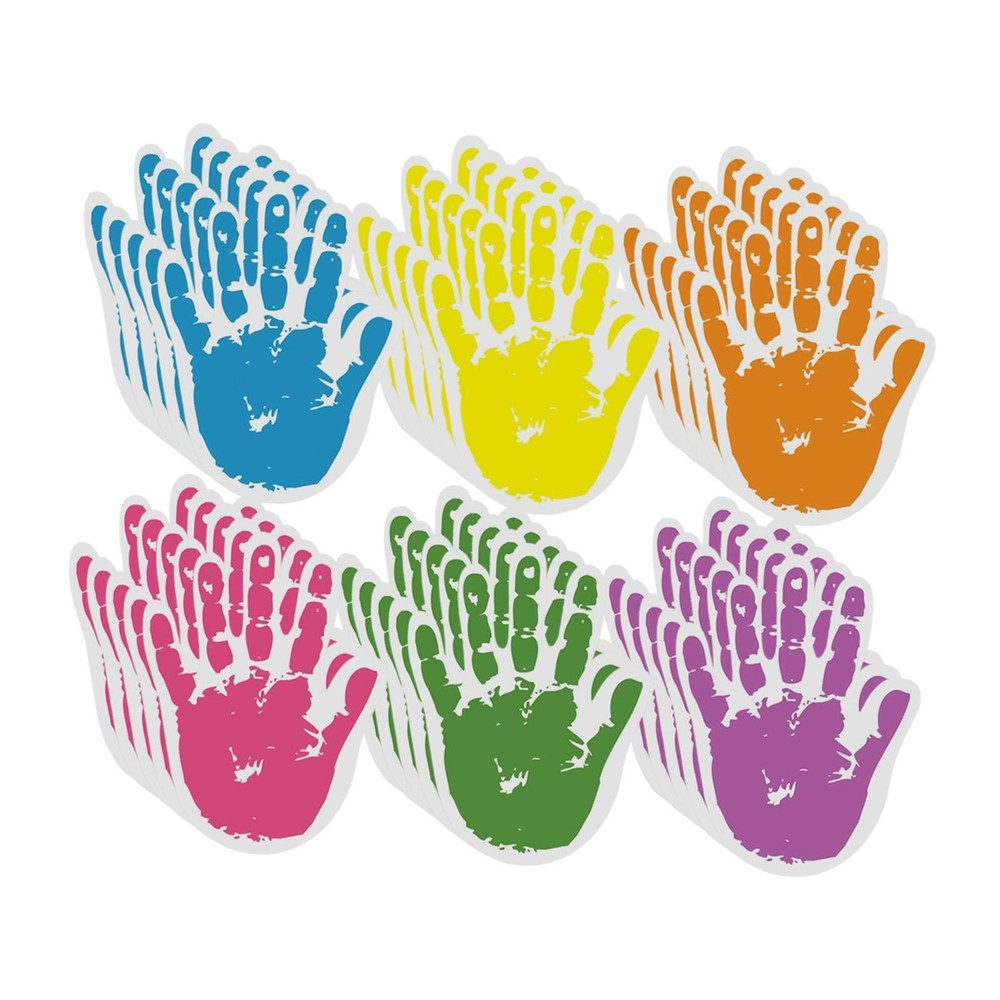 30x Colorful Hand Cutouts Handprint for Kids Teacher Student Helping Hands for