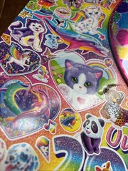 Lisa Frank Giant Sticker Activity Pad Over 2000 Stickers, Play Scenes, Design Pg