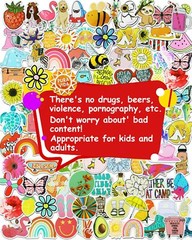 600Pcs Stickers for Kids Water Bottle Vinyl Waterproof Scrapbook Cute Bulk