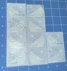 Mrs. Grossman’s SAILBOAT Stickers 10 Squares 1993 Retired