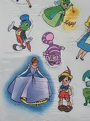 Vtg Hallmark Disney Stickers Seals 4 Sheets Pack Open Box 1980s Peter Pan Alice