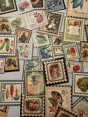 450 Pc Graphic 45 Ephemera Faux Stamp Die Cuts Junk Journal Scrapbooking Lot