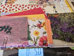 MYSTERY Scrapbooking Junk Journal Paper Pack Mixed Lot Floral Multicolor Pieces
