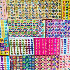 269+ STICKERS Star Heart Animal Rainbow Smiley Face Bird Water Sea Life