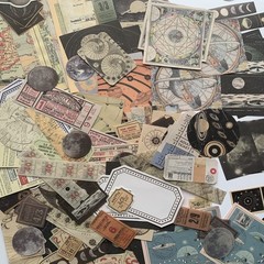 TIYPKE 200pcs Aesthetic Stickers – Vintage Scrapbook for Assorted