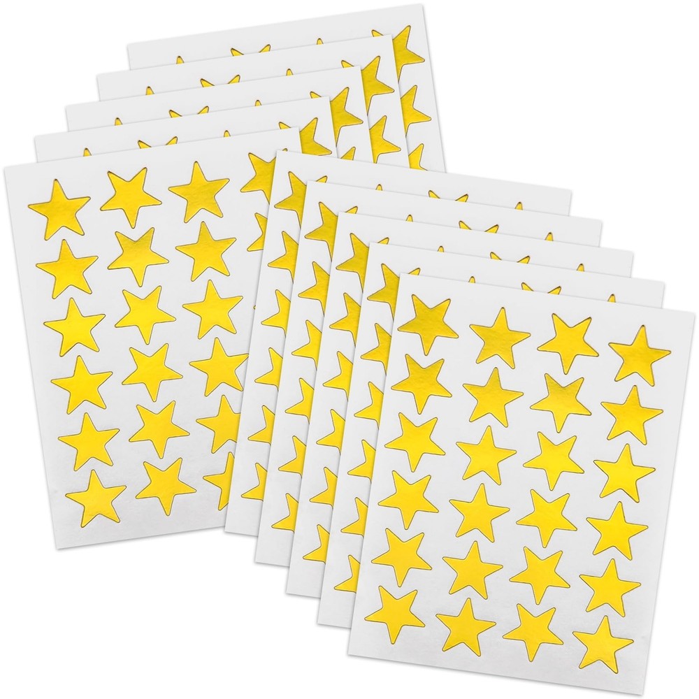0.8″ Diameter Gold Star Stickers – 960 Pcs, 40 Sheets – Reward Stickers for C…