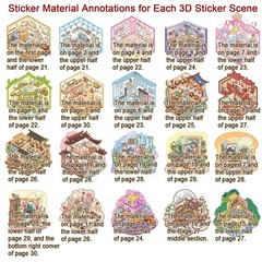 DIY 3D Sticker Scene Collection Book for Kids Adults for Gifts Stickers