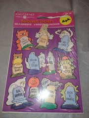 Vintage American Greetings Halloween Forget Me Not Self-Adhesive Stickers