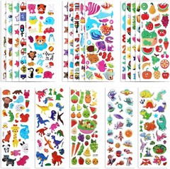 20 Sheets of 3D Puffy Stickers for Kids, Multiple Designs Self-Adhesive Stick…