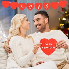 72 Pcs Large Heart Cutouts, 15 x 15 cm/5.9 x 5.9 inches, Heart Shape Card Red
