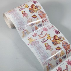 Vintage NRN Designs Baby Girl Toy Sticker Roll Lot of 11 Sheets