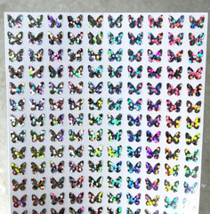 Holographic Sparkle Butterfly Stickers! ~ 0.25 to 1.5 inch ~ 11 Colors