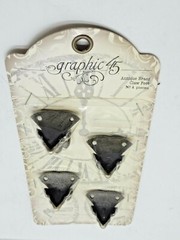 Graphic 45 Staples Claw Feet 4/Pieces Antique Brass 3.35″X1.6″ G4501027 BB13-456