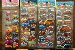 9 Packs Of Vehicle/transportation Stickers – Brand New!