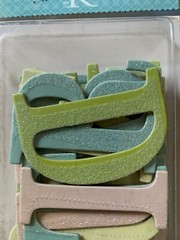 MARCELLA CHIPBOARD LETTERS GLITTER LETTERS LARGE MULTI-COLOR GLITTER ALPHABET
