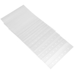 50Pcs DIY Scrapbook Page Covers Transparent Protective Refill Sheets with Holes