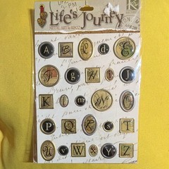 K&Company Life’s Journey Metal Art Alphabet NEW Sealed Rare Retired 2004