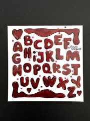 Violette Stickers Chocolate Alphabet Crafts Planner Supply Scrapbook