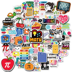 Math Stickers Set 200PCS Vinyl Waterproof for Journaling School Use, Math Gift