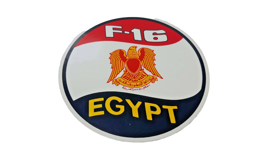 F-16 Egypt Egyptian Air Force 4” Round Vinyl Sticker