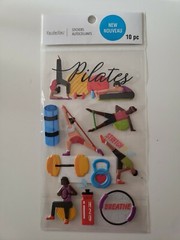 Recollections Pilates Scrapbooking stickers