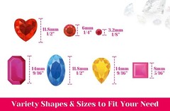 Selizo Craft Gems Self Adhesive Rhinestones Stickers Jewel Stickers Craft Jewels