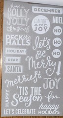 Mambi Sticks Christmas Words Letters Numbers 6pgs Alphabet Alpha Clear Stickers