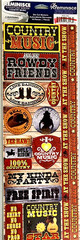 Reminisce Country Music Cardstock Stickers Rowdy Friends Line Dancing 2012 Rare
