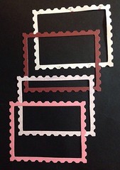 THIN STAMP FRAME Die-Cuts (12pc)Aprox 2-1/2″x3″📫Pictures📫Made in USA📫