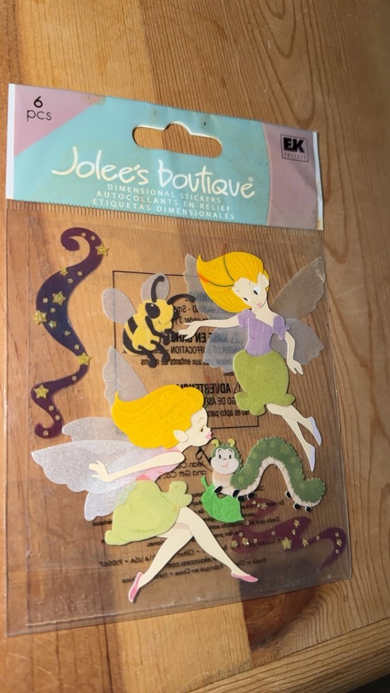 RARE Jolee’s Fairies Scrapbooking Stickers