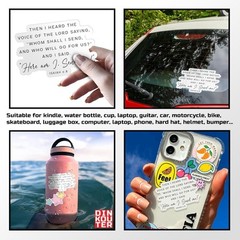 (3Pcs) Isaiah 6:8 The Lord Saying Whom Shall I Send Stickers 2×2, Multiple