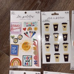 Paper studio la petites sticker lot 10 Dimensional Stickers – Sealed 2018 – 2019