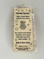 Vintage Oilies Liquid Crystal Panther Sticker NOS Sealed USA Color Change