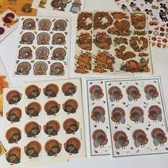 Thanksgiving Stickers Set Hallmark Gibson AGC & More