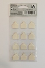 Jolee’s Beige Off-White Flower Clusters Photo Corners Scrapbooking Stickers