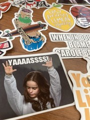 Lot of 21 ea Funny Joke Meme STICKERS – Random Memes Comedy Pop Culture Food Etc