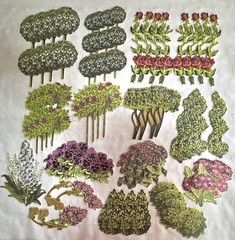 ANNA GRIFFIN 250+ Unlabeled DIE CUTS Flat+3D FLOWERS BIRDS BUTTERFLY+ NEW (PA51)