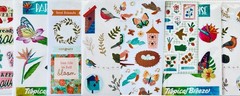 399+ stickers butterflies flower designs birds outdoor nature animals plants lot