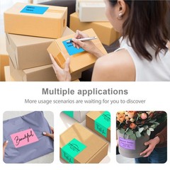 YOULAISHI 3 x 5 Inch Rectangle Color Coding Label Stickers, 1200pcs Assorted …
