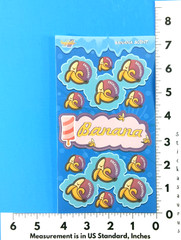 Banana Scented Scratch & Sniff Sticker Sheet