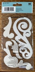 RARE Jolees Angel Accents Glitter Flourish Wedding Card Gem Silver Blue Stickers