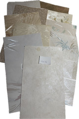 Vtge Textured Wallpaper Samples from Sample Book (10 Pieces) Set 15