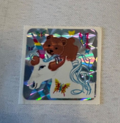 Vintage Rare Shiny Sticker Bear