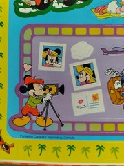 Vintage Sandylion Photo Scrapbook Stickers Mickey Mouse Minnie Vacation Roadtrip