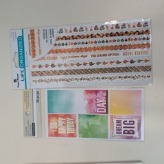 Scrapbook Planner Sticker Lot 7 Packs Recollections K&Company Paper House Washi