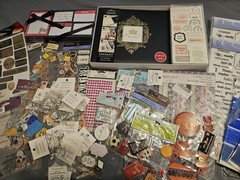 Large Lot of Scarpbooking Supplies Stickers Rub On Words Decorations Stencils