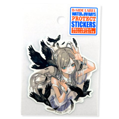 Girl with Ravens ✦ B-Side Label Sticker